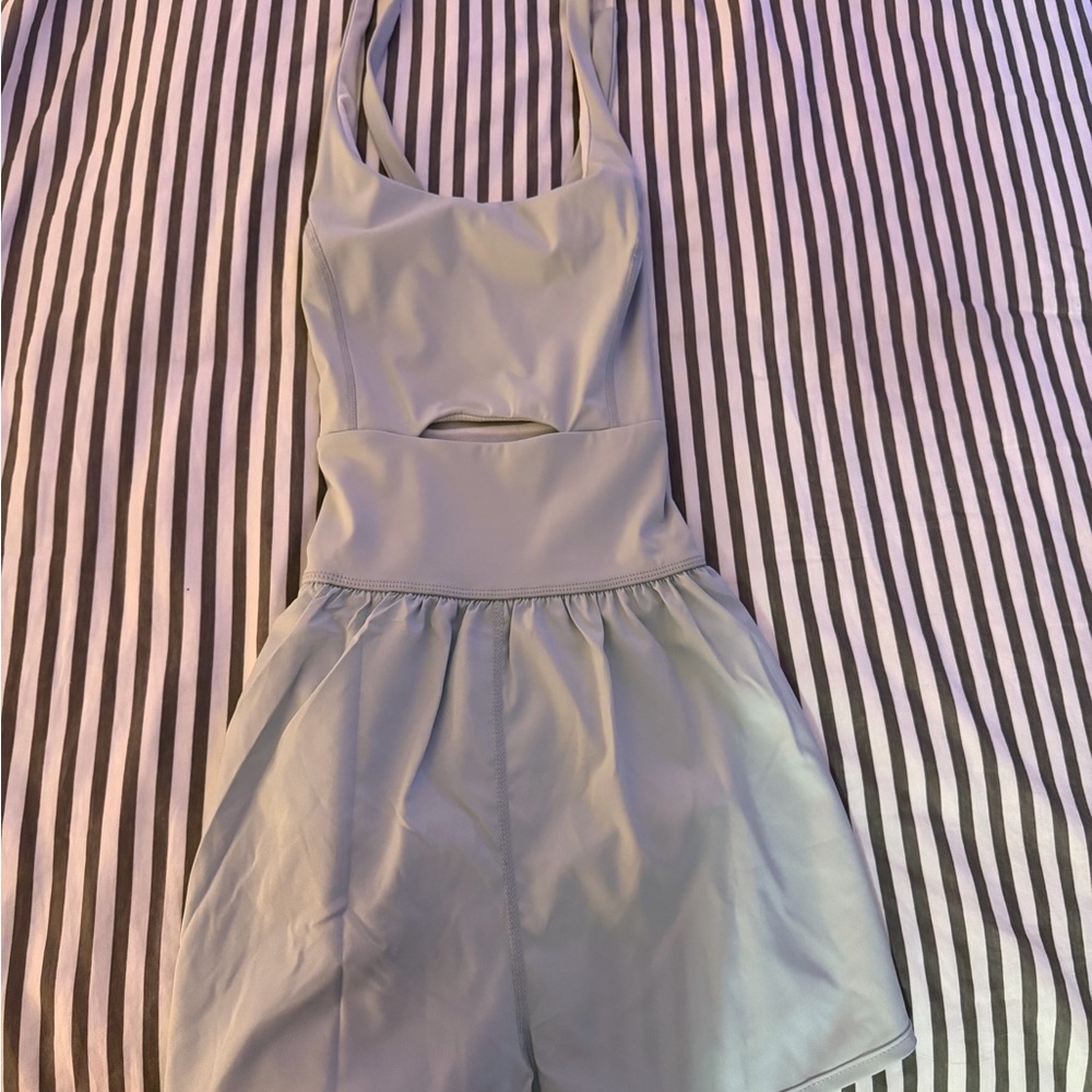 Amazon Women's Soft Blue Sleeveless Romper